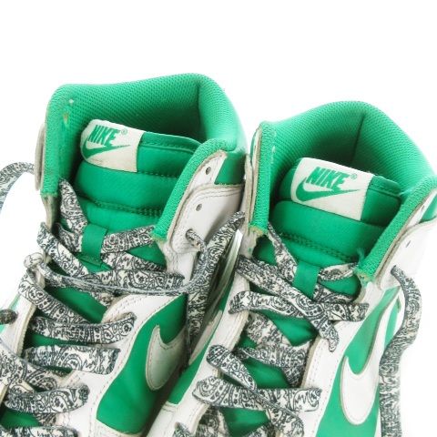 ナイキ ハイカット バスケットシューズ 緑/白 Nike【ナイキ】爽やかな緑色！ハイカットスニーカー 白×緑×黒