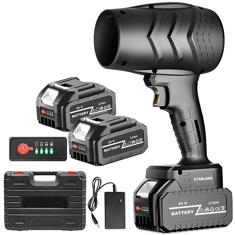 ブロワー 洗車 ブロワー 充電式 残量表示 3000mAh大容量バッテリー2個搭載 PSE認定 エアダスター ターボジェットファン ジェットブロワー 強力 無段階変速 軽量 コードレス 耐久性 70m s 240000rpm 高速回転 90mmファンブレー