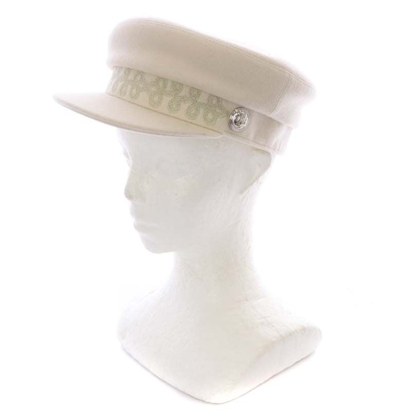 美品 HERMES キャスケット HERMÈS エルメス キャスケット帽 ブラック