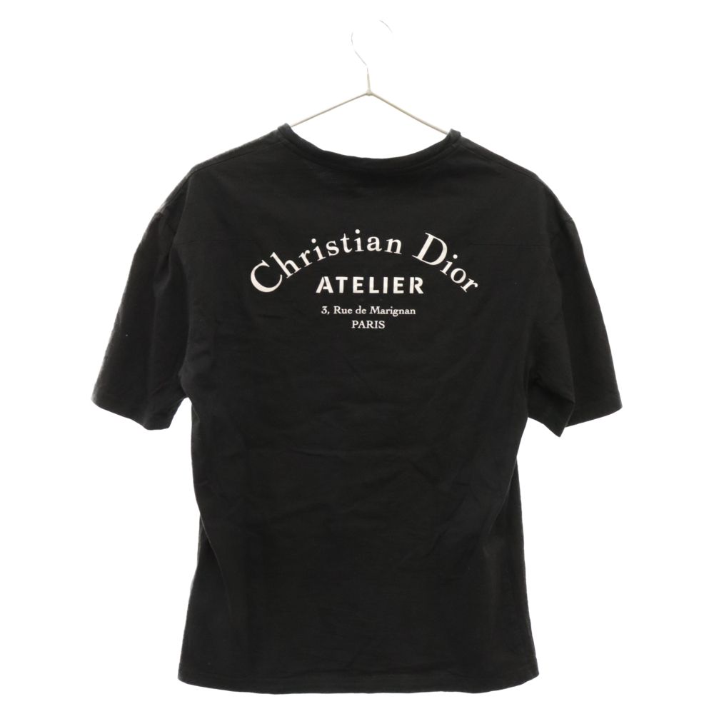 DIOR (ディオール) アトリエロゴプリントクルーネック半袖Tシャツ  
