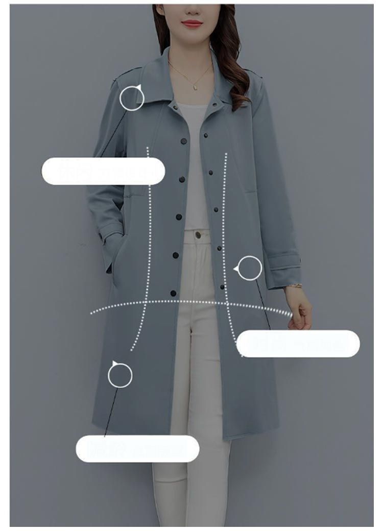 コート レディース スプリングコート 秋服 トレンチ ミドル丈