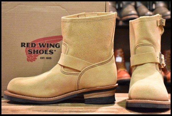 8.5D 15年 レッドウィング 2965 ショート スエードエンジニア ホーソーンアビレーンラフアウト ブーツ redwing HOPESMORE FF138