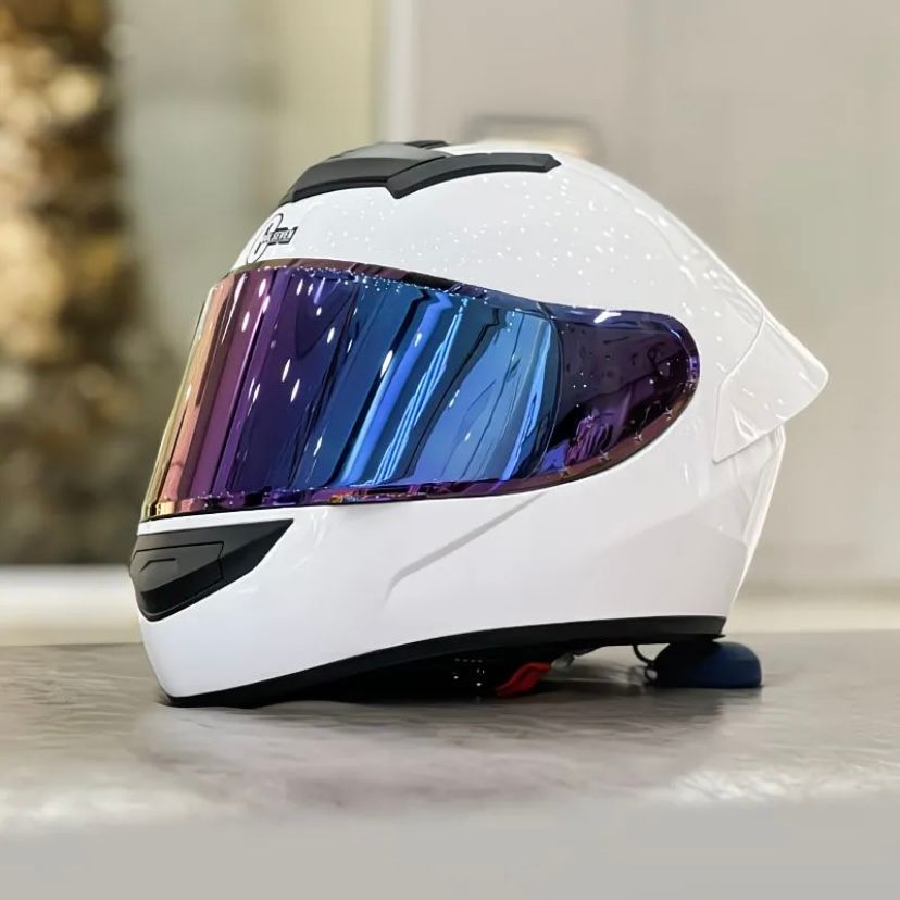 バイクヘルメット メンズ レディース兼用|四季対応 おしゃれ フルフェイス ハーフヘルメット ミラーバイザー付き 安全帽 冬用 通気設計