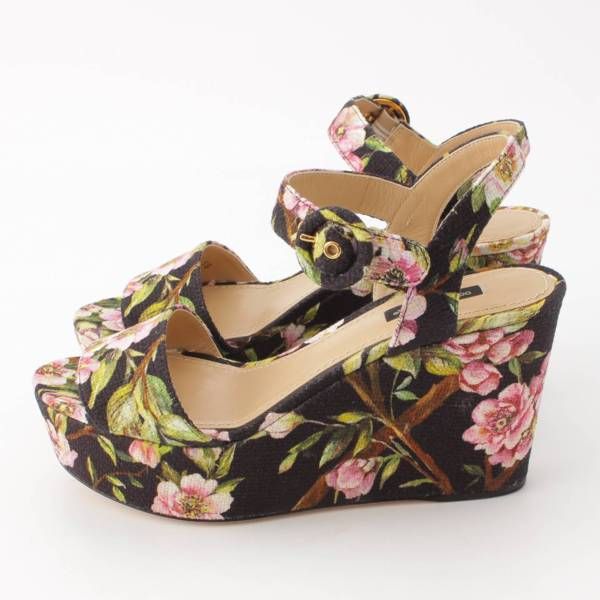 ドルチェアンドガッバーナ】Dolce&Gabbana 花柄 フラワー キャンバス