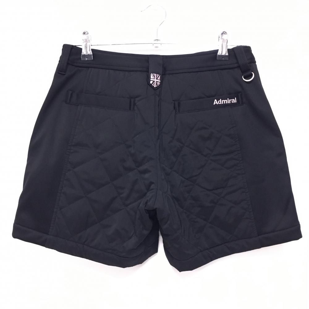 アドミラル ショートパンツ 黒 撥水 防風 ストレッチ サイド裏起毛 レディース M ゴルフウェア Admiral