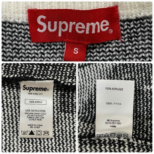 w*d様 Supreme NEW YORK セーター Sサイズ Supreme 20ss New York Sweater SIZE-S シュプリーム