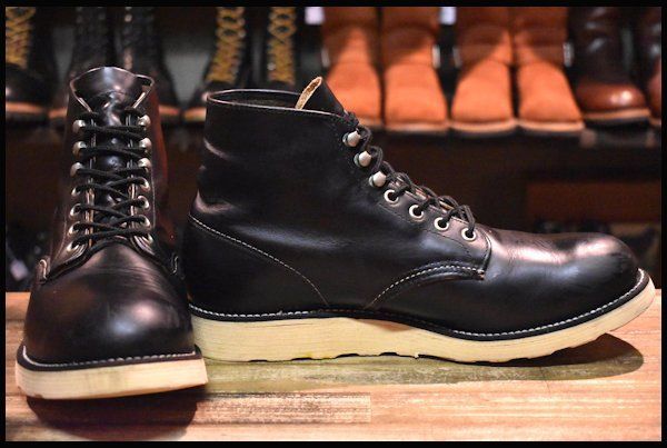 9D 良品 犬タグ 98年】レッドウィング 8165 アイリッシュセッター 黒