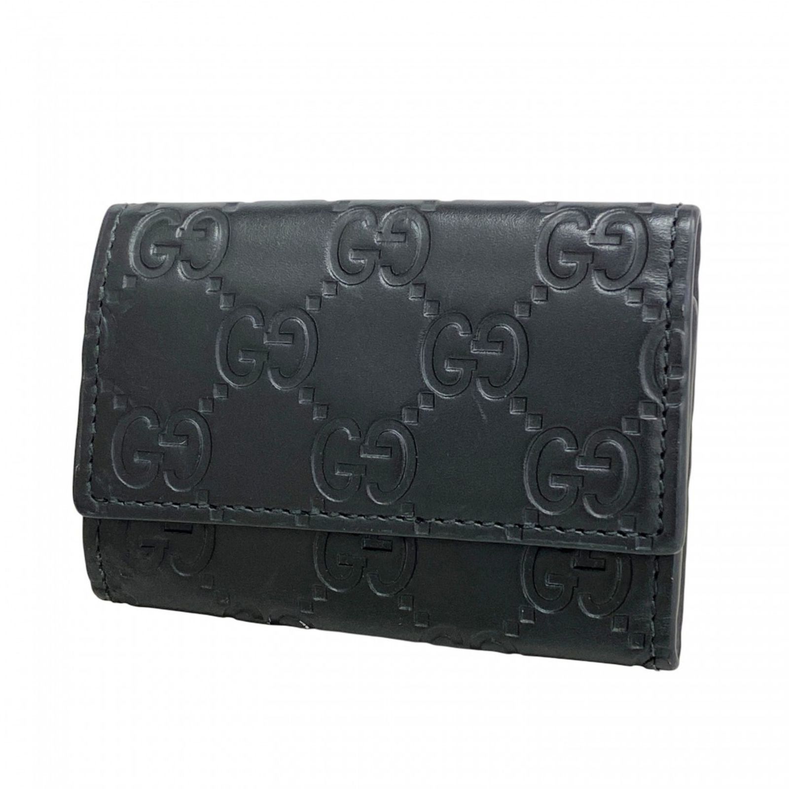 グッチ Gucci グッチ キーケース グッチシマ 779824 レザー ブラック メンズ レディース