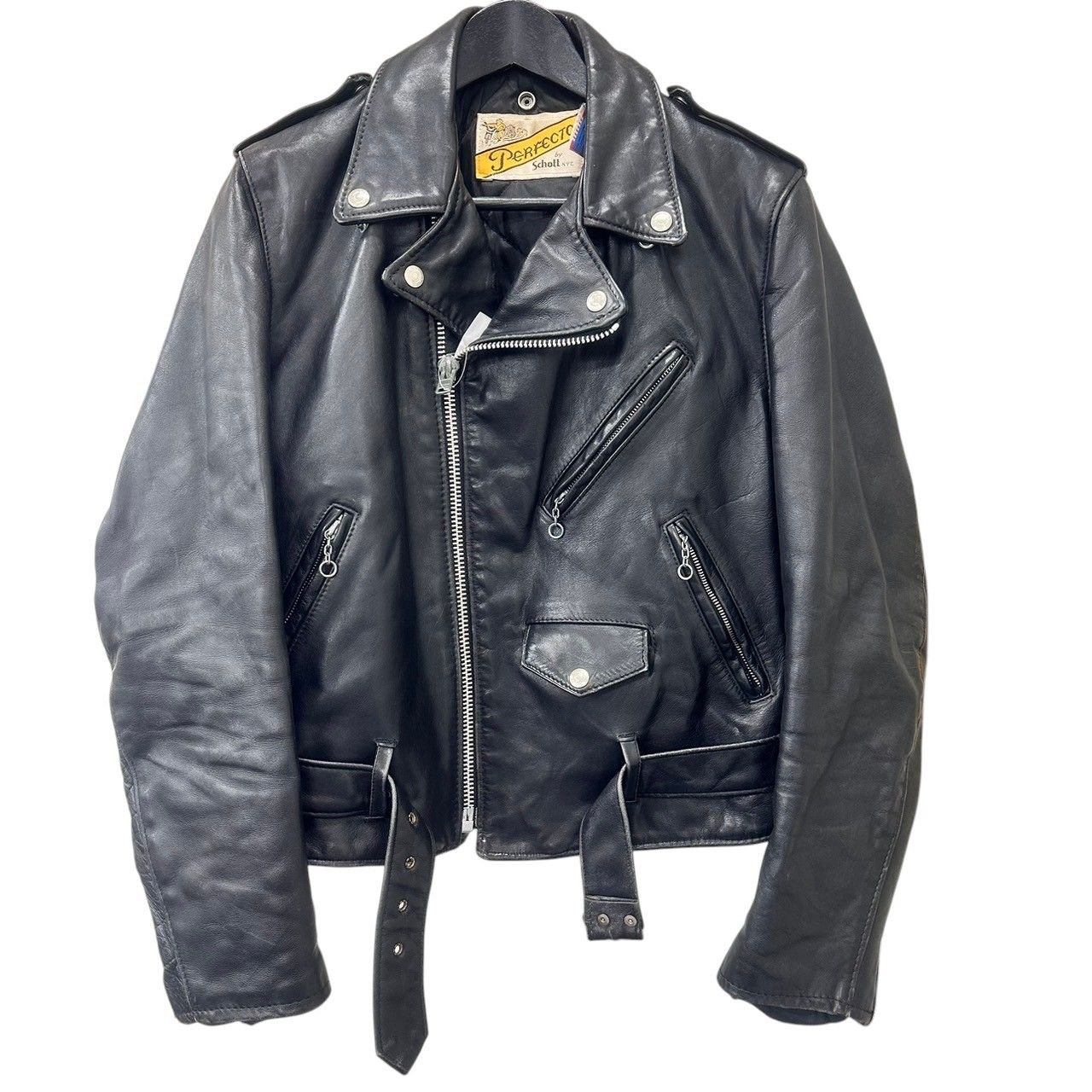 マ*ル様 Perfecto Schott ダブルライダースジャケット 38　スタ Schott Perfecto ダブルライダースジャケット 38