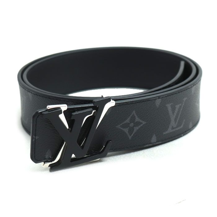 LOUIS VUITTON ルイ ヴィトン LV シェイク 40MM ベルト モノグラムエクリプス ブラック M0714U LN1203 90|36 メンズ