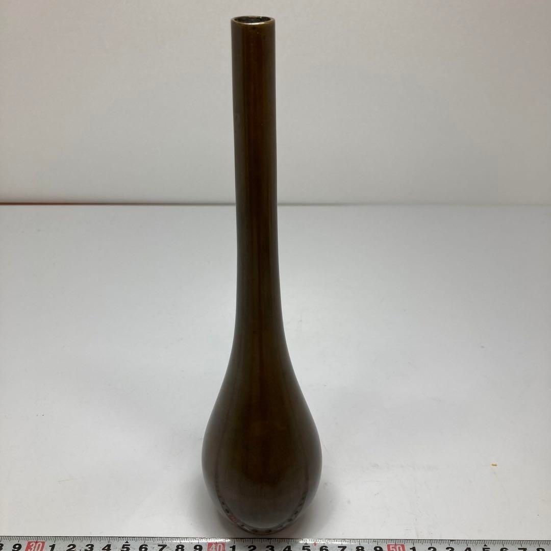 古銅 上手 花瓶 625g 東な6-0603