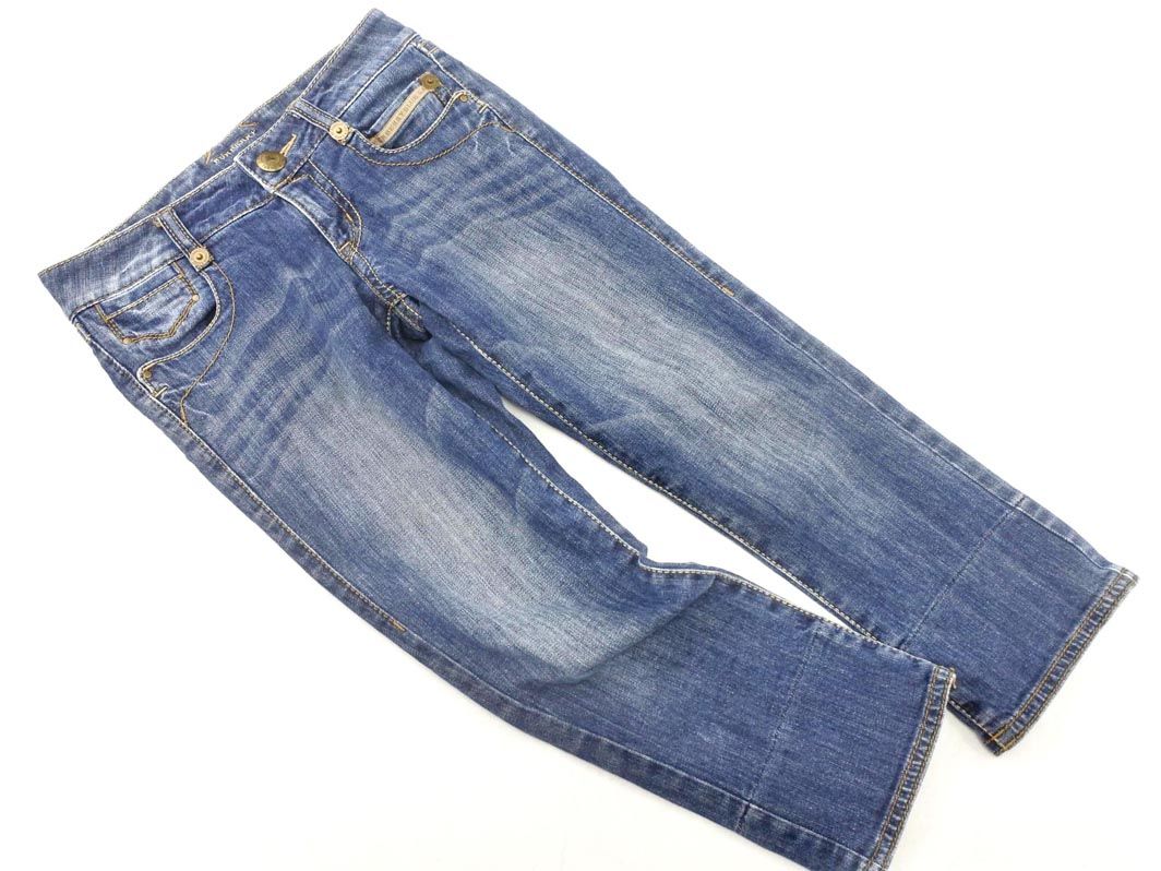 BURBERRY BLUE LABEL 黒 ストレートデニム バーバリーブルーレーベル デニムパンツ メンズ SIZE 24 (XS