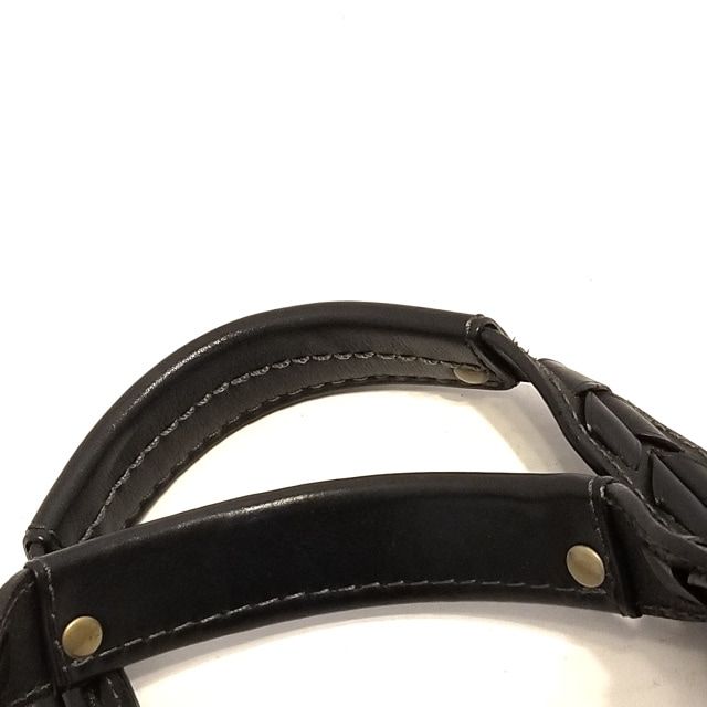 COACH 11420 黒 レザー ショルダーバッグ バックル