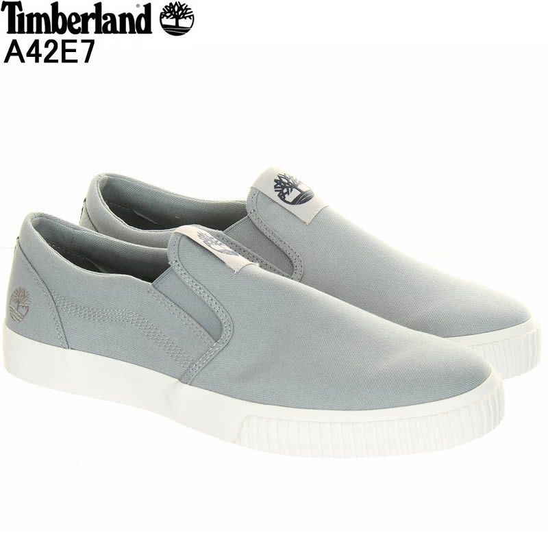Timberland A42E7 マイロベイ ローカット スリッポンスニーカー メンズスニーカー ミディアムブルーキャンバス メンズスリッポンシューズ ティンバーランド A42E7 メンズスニーカー アウトドア トレッキングシューズ スリッポンスニーカー