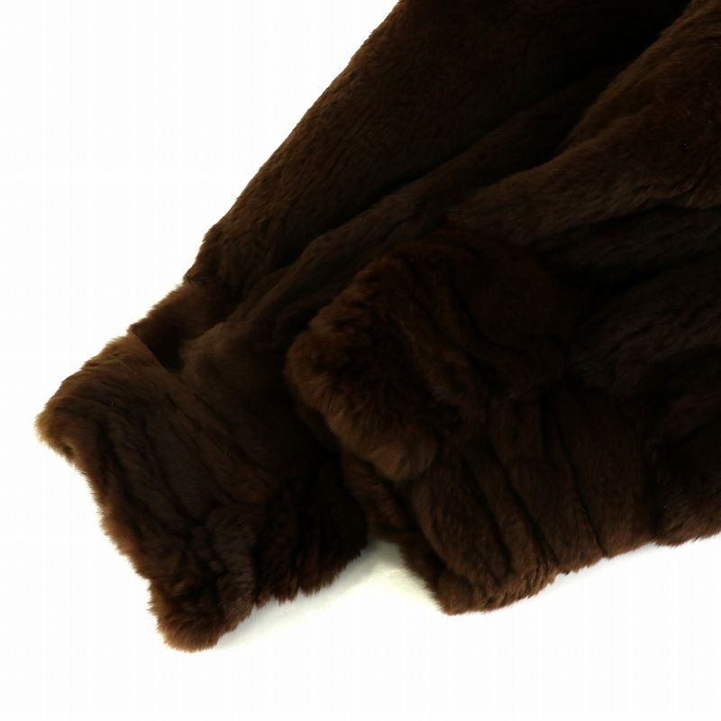 エンバ EMBA 毛皮コート シェアードミンクファー ミドル 長袖 総