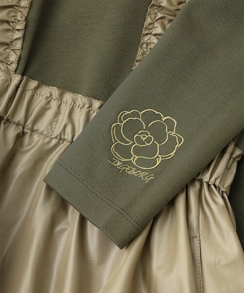 極美品 インゲボルグ(INGEBORG) フリル使いフーディワンピース 定価49,500