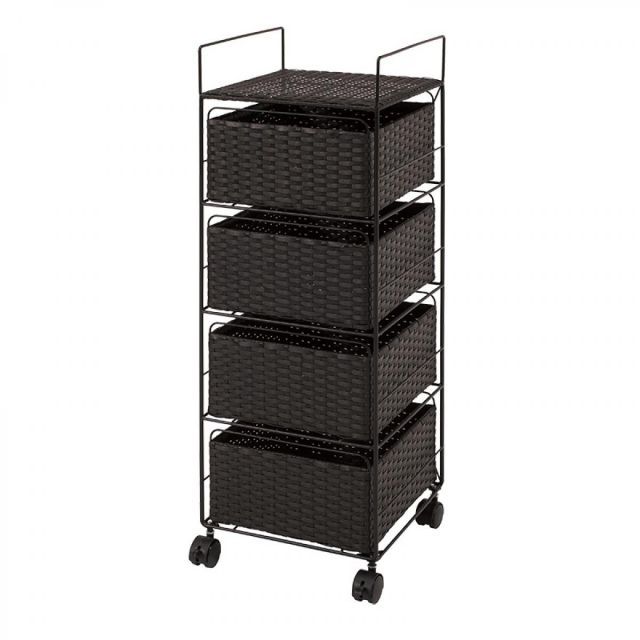 萩原(Hagihara) RAN-2434DBR ランドリー 新生活 インテリア 家具おしゃれ