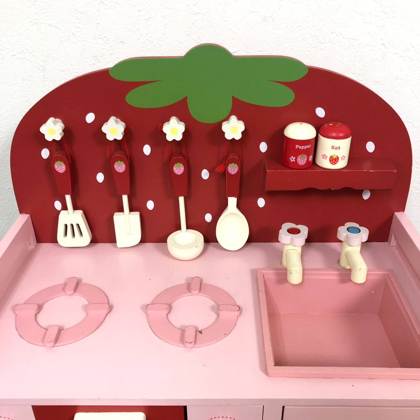 □ マザーガーデン 木製おままごとセット 野いちごキッチン