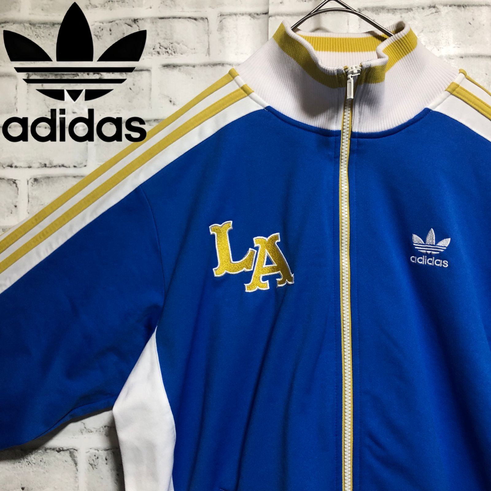 90s⭐️adidas トラックジャケット/ジャージ L 刺繍 L.A.