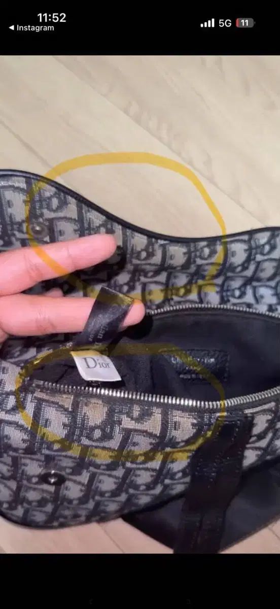 ディオール オブリーク サドルバッグ