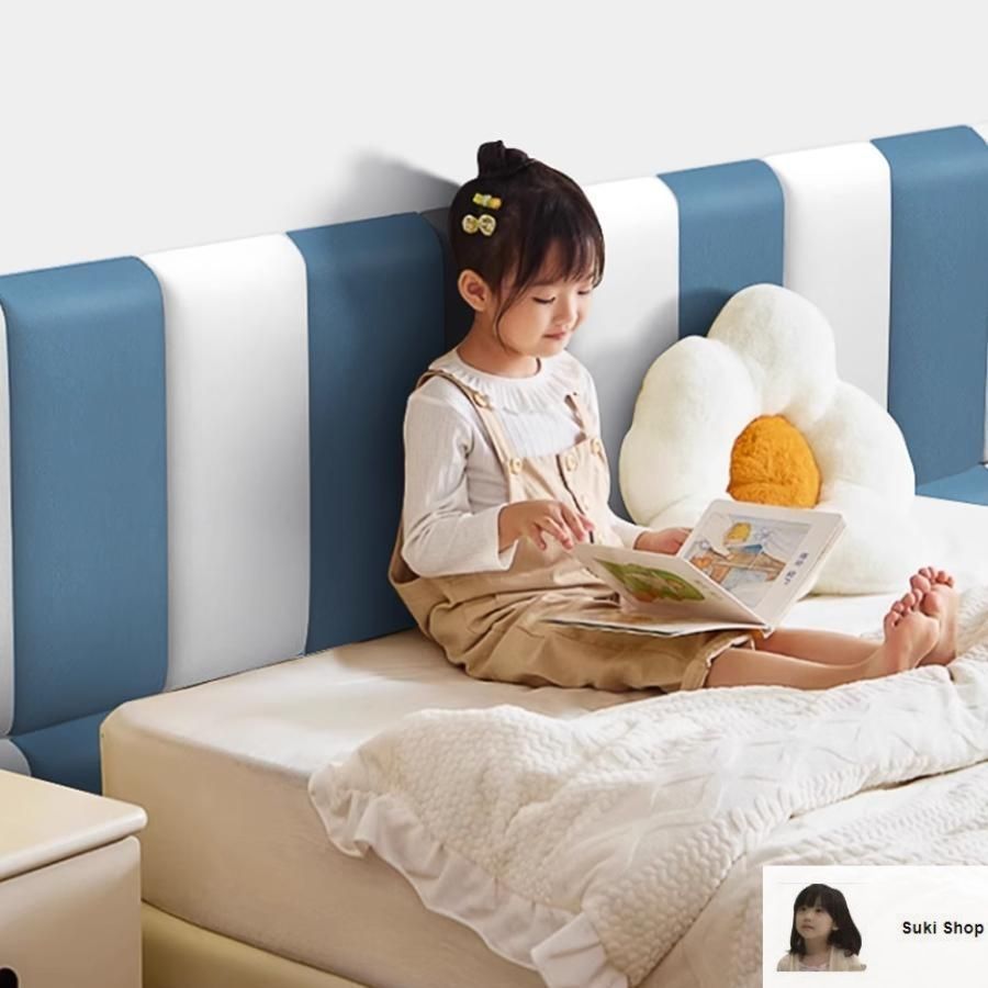 布張りヘッドボード フルツインサイズ、壁取り付けヘッドボード