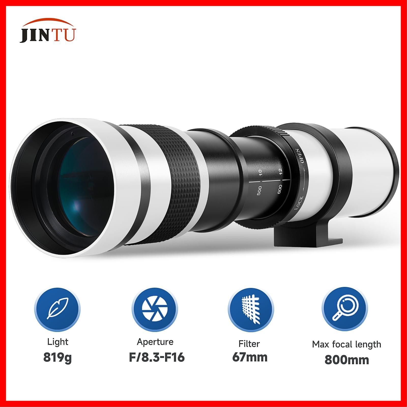 特売】JINTU 420-1600mm望遠ズームレンズF/8.3-F16用80D 70D 77D 60D