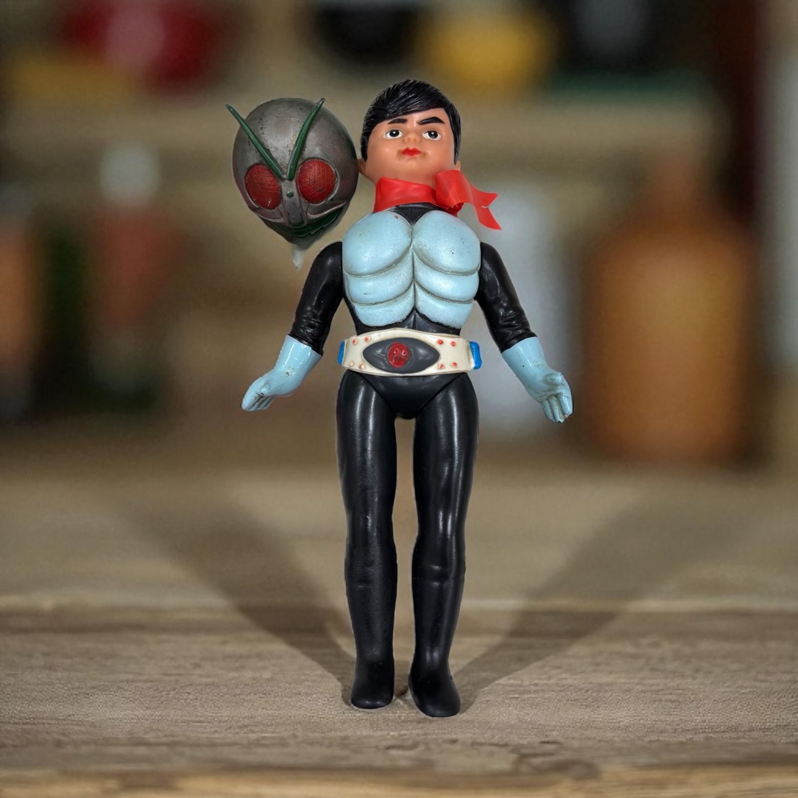 旧バンダイ 仮面ライダー 石森プロ ソフビ人形 25㎝ ブーツなし