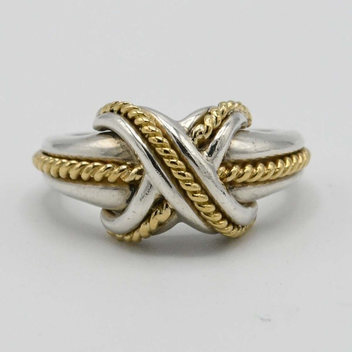 TIFFANY＆Co. ティファニー シグネチャー リング 指輪 コンビ
