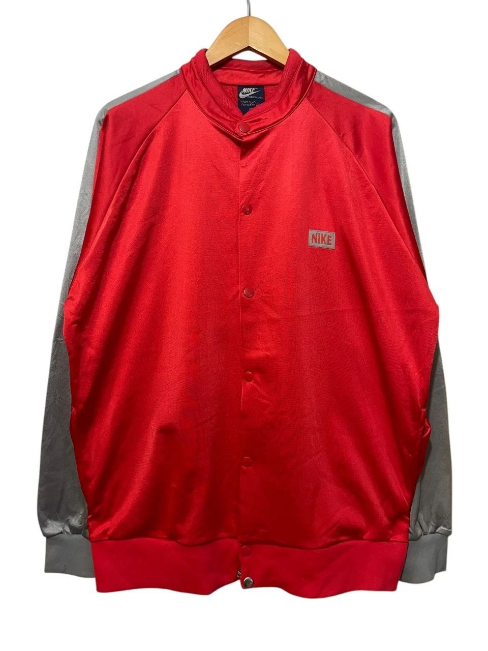 レア UK製 80s NIKE ジャージ トラックジャケット スナップ
