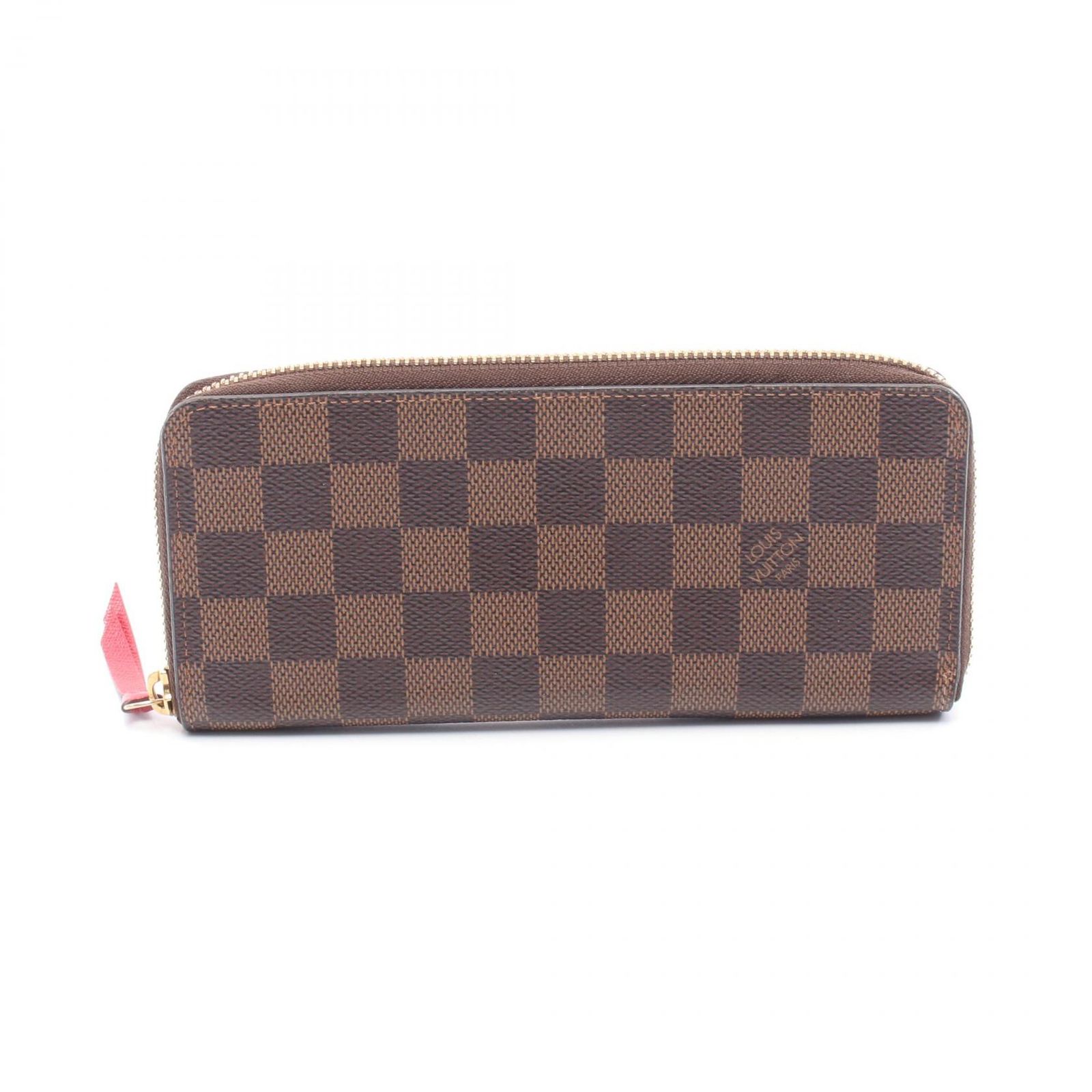 ルイ ヴィトン LOUIS VUITTON ラウンド長財布 ポルトフォイユ クレマンス N60534 PVCコーティングキャンバス レザー ポルトフォイユ クレマンス レディース Used A