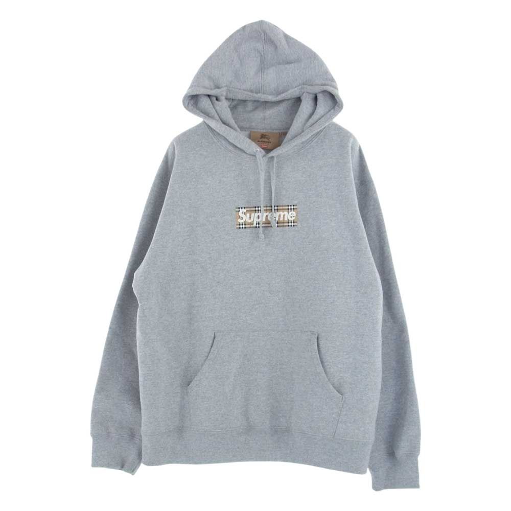 Supreme×BURBERRY22SS ロゴフーデッドスウェットシャツパーカー Supreme×BURBERRY 22SSBox Logo Hooded Sweatshirtボックスロゴ