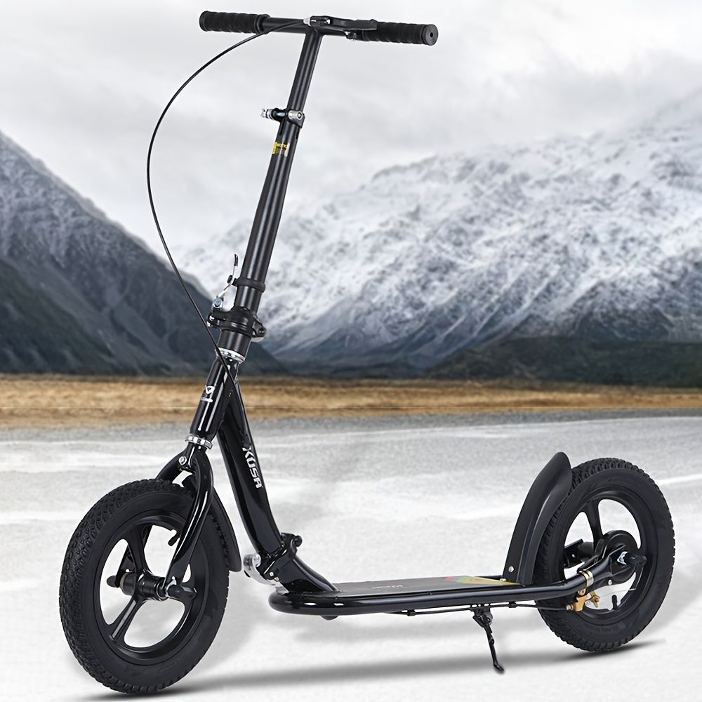 新着商品 電気不要の折りたたみ式二輪スクーター 交通工具 ハンドブレーキ付きIMX