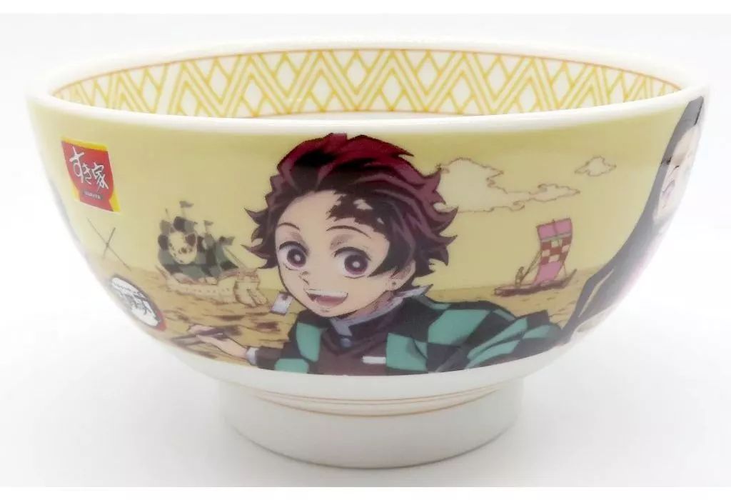 中古】皿・茶碗 集合 オリジナルどんぶり 「鬼滅の刃×すき家