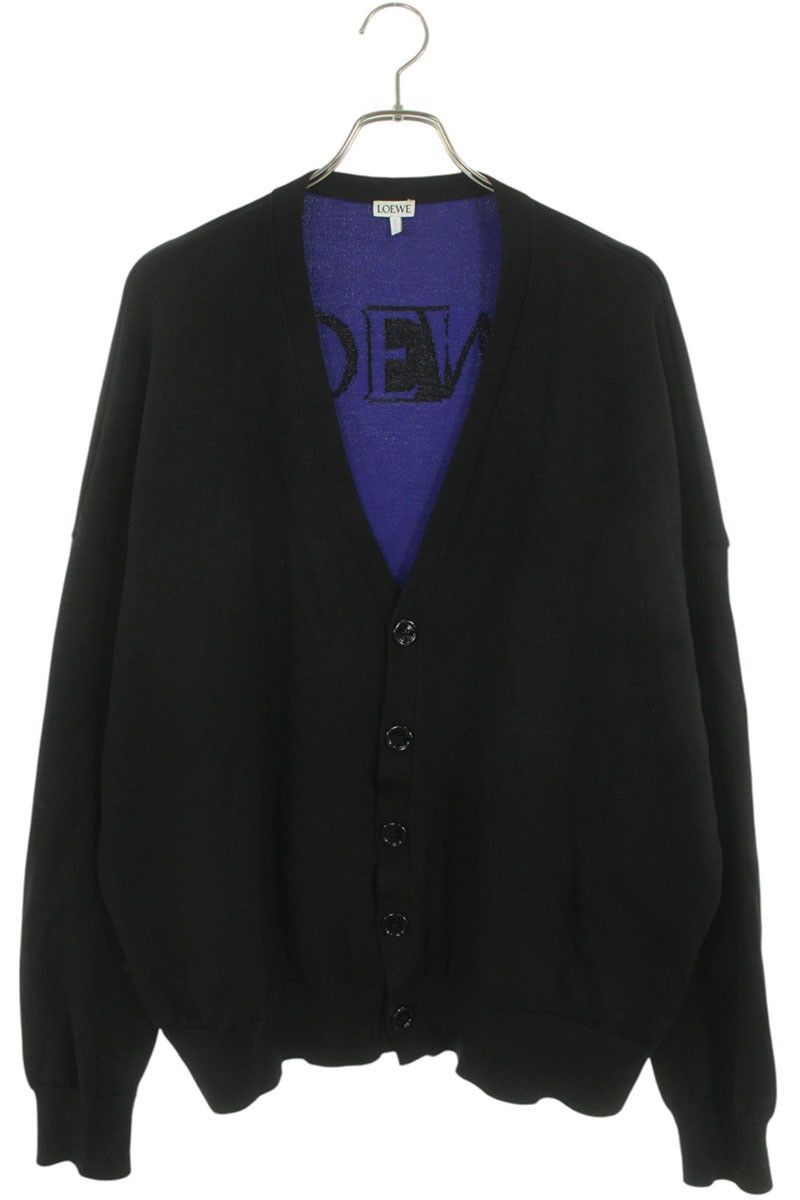 ロエベ H526Y16K22 ロゴデザインニットカーディガン メンズ L