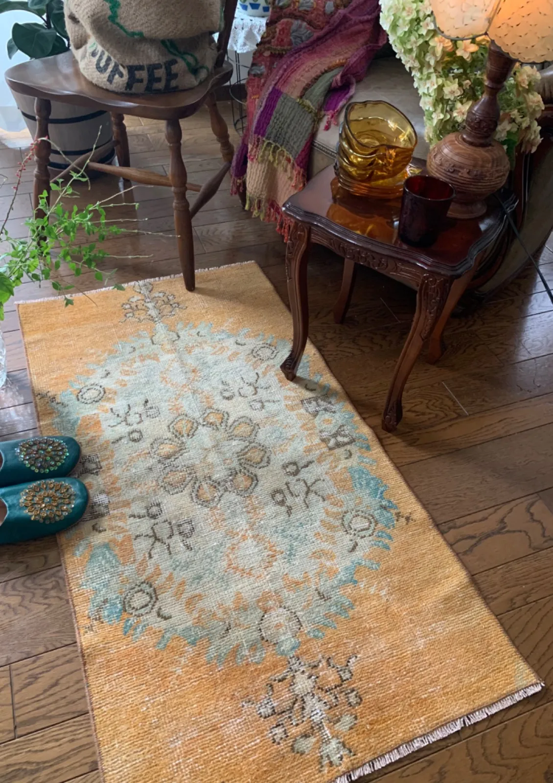 ヴィンテージラグギュネイウォッシュトルコ石田ゆりこ雅姫