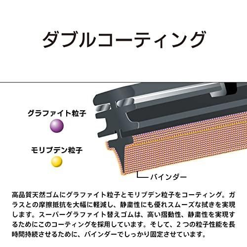 PIAA ワイパー 替えゴム メーカー品質のグラファイトコーティングゴム 1本入 17D 樹脂製ワイパー用 WRTR2 FFCRYSTALESIA_COM