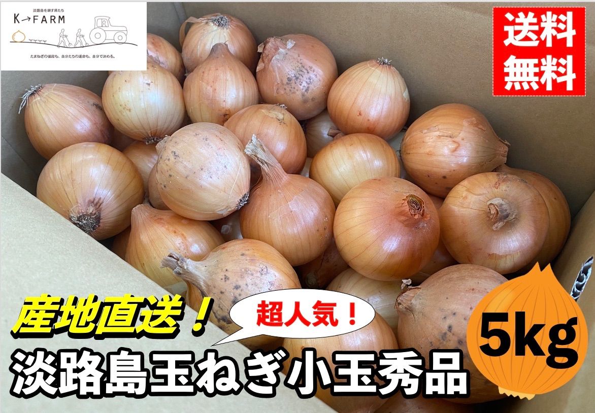 ☆淡路島産☆産地直送！淡路島玉ねぎ【小玉秀品5kg】送料無料 野菜