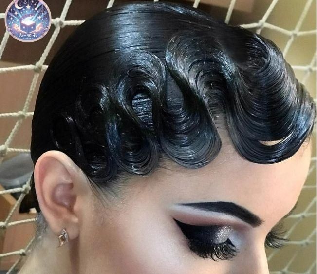 新品 未使用 新作 ヘアウィッグ 社交ダンス 競技ダンス デモ 2色