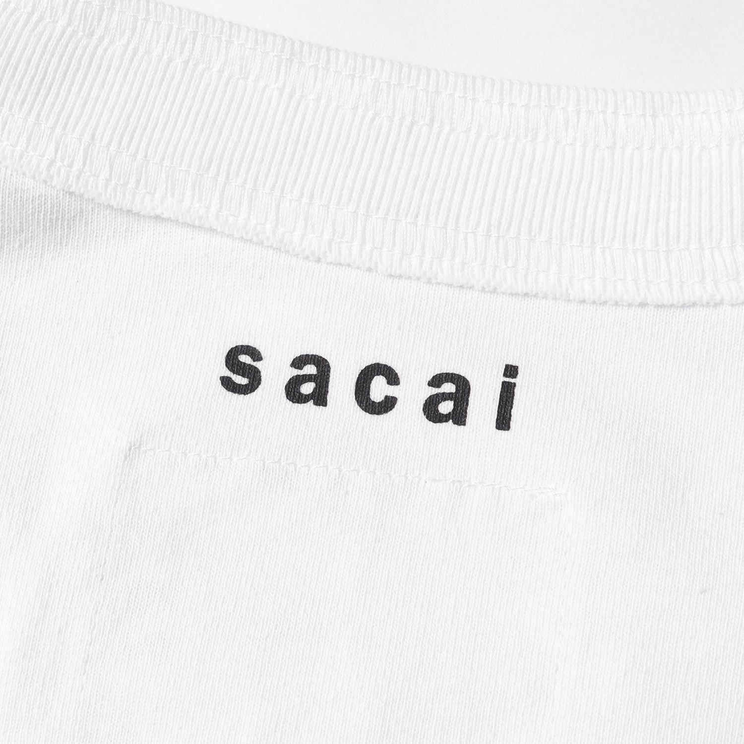 Sacai サカイ Tシャツ サイズ:3 21AW KAWS カウズ フロッキーロゴ レイヤード クルーネック ロングスリーブ Tシャツ  21-0287S 長袖 ロンT ホワイト 白 トップス カットソー コラボ ブランド - メルカリ