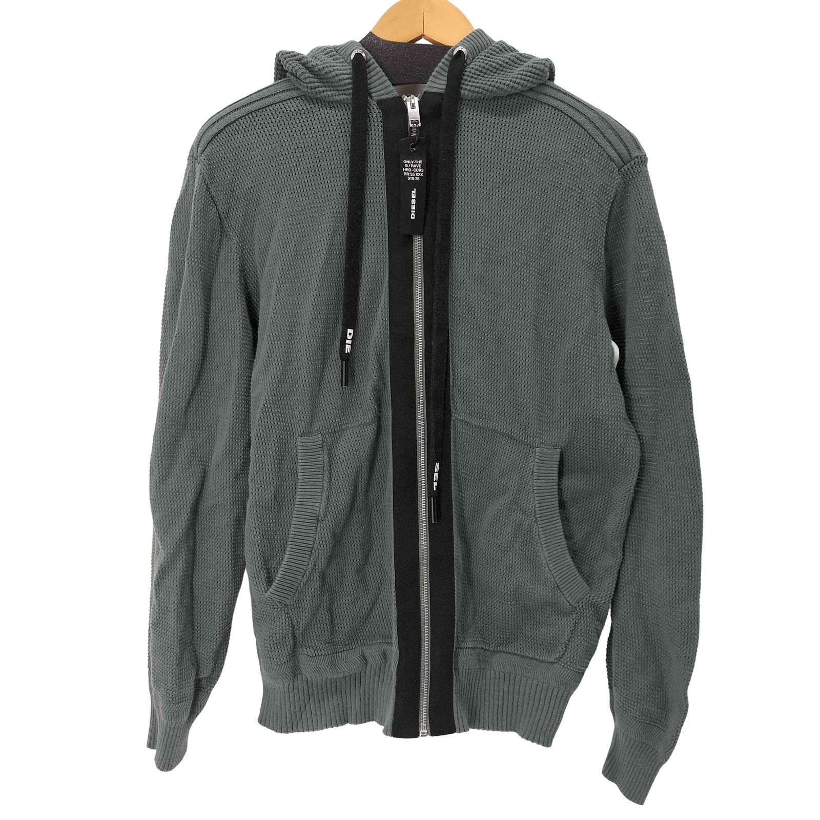 楽天市場】【SALE／40%OFF】DIESEL メンズ ニット メッシュジップニットパーカー K-LIDY-NEW ディーゼル トップス パーカー・フーディー  ブラック【RBA_E】【送料無料】 : Rakuten Fashion Men