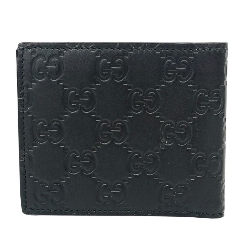 GUCCI】グッチ グッチシマ 365466 長財布 レザー メンズ 札入れ 黒