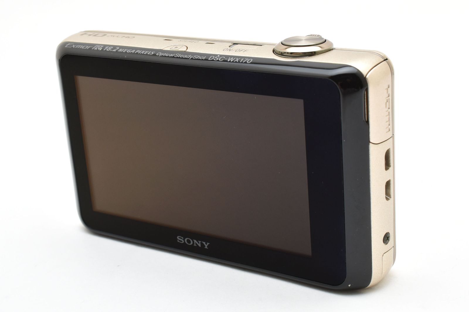 美品】SONY Cyber-Shot DSC-WX170 ゴールド 18.2MP 光学10倍ズーム