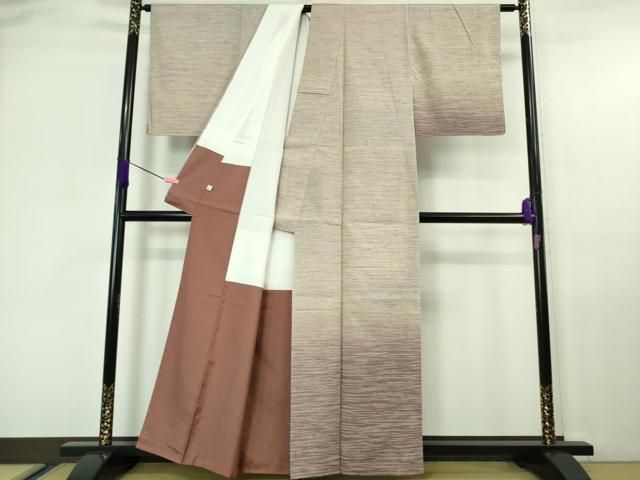 平和屋着物○本塩沢 やまだ織 鈴乃屋扱い 正絹 逸品 AABC0205zg