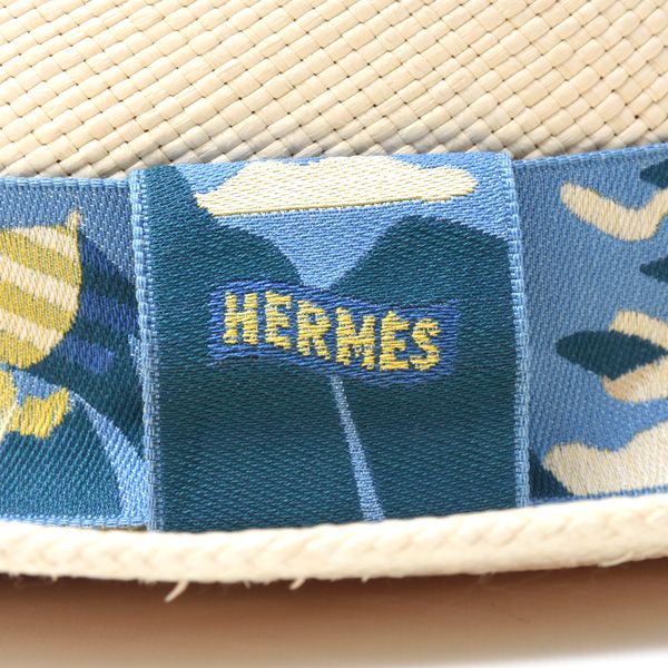 MIU MIU ストローハット麦わら帽子 ハット BEIGE MIU MIU PALMETTO HAT