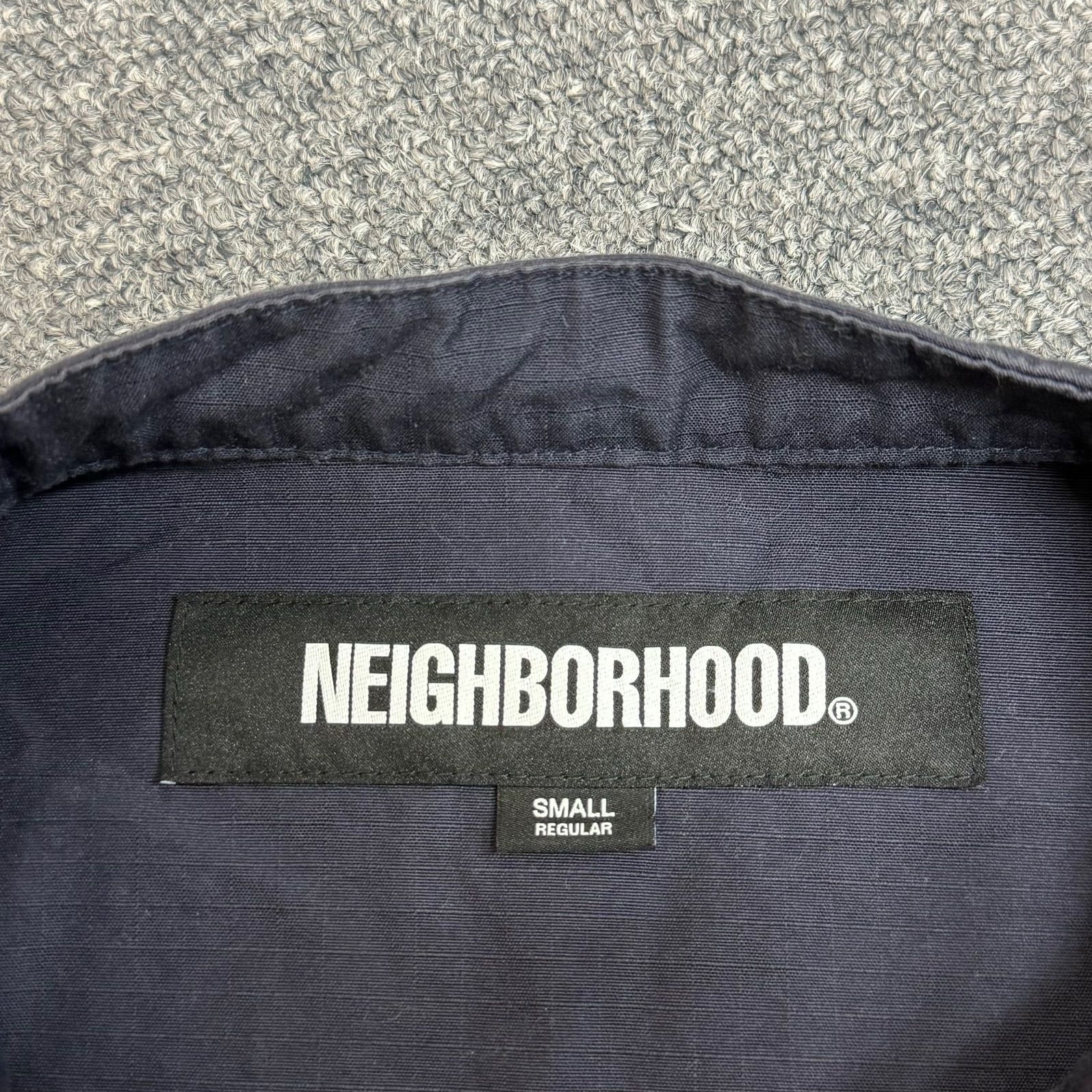 NEIGHBORHOOD 23SS RIPSTOP KF JACKET リップストップ カンフー ジャケット ネイバーフッド  231AQNH-JKM03 ネイビー S 67357A3