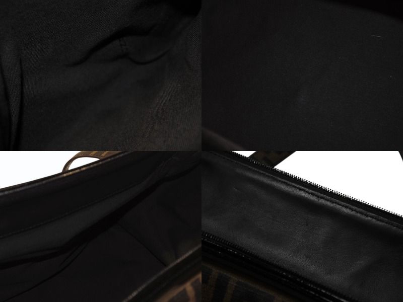 FENDI フェンディ ズッカ柄 ハンドバッグ AO64176 キャンバス エナメル  