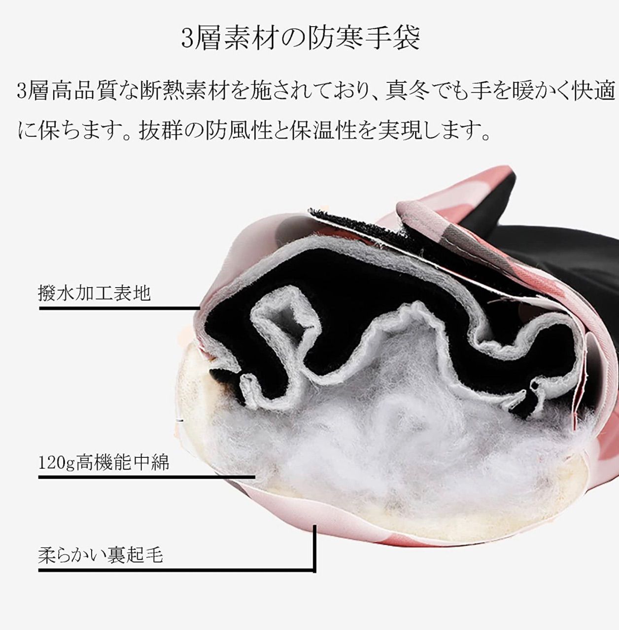 スキーグローブ スキー手袋 スノボグローブ 防寒防水 滑り止め 暖かい