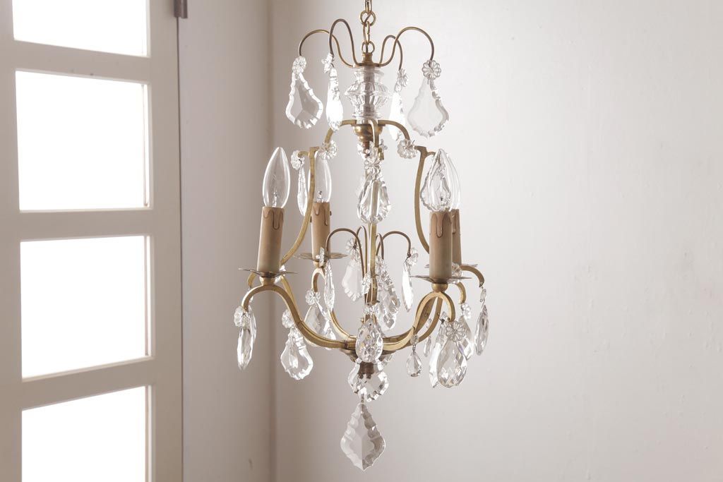 フランス ビンテージ アールヌーボーデザイン フラワーシェイプ ランプ