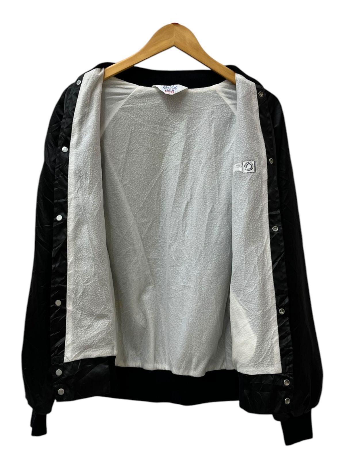 West Ark (ウエストアーク) 90s USA製 古着 サテンスタジャン 裏地付き