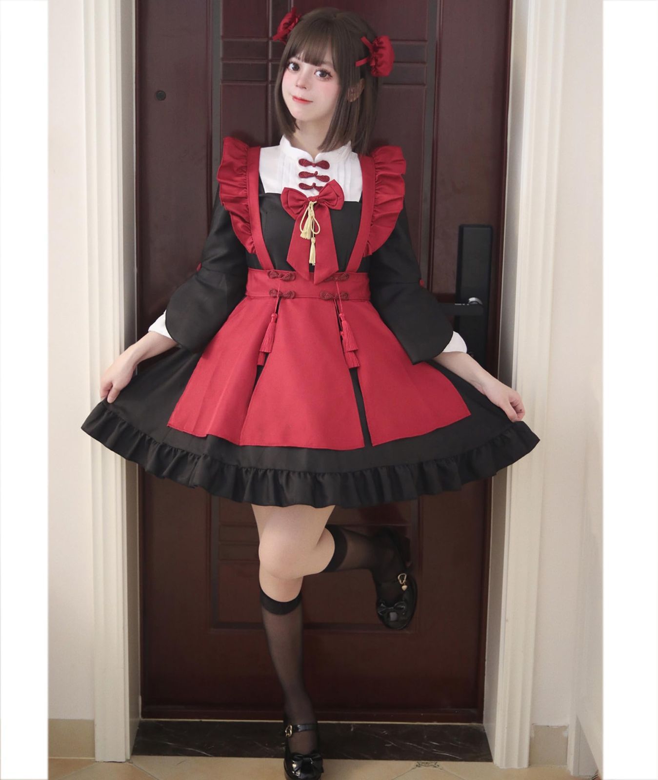 【数量限定】コスチューム 衣装 セクシー メイド服 仮装 小悪魔 メイド服コスプレ レディース ハロウィン 可愛い [YZZYQQ] メイド服 S-5XL